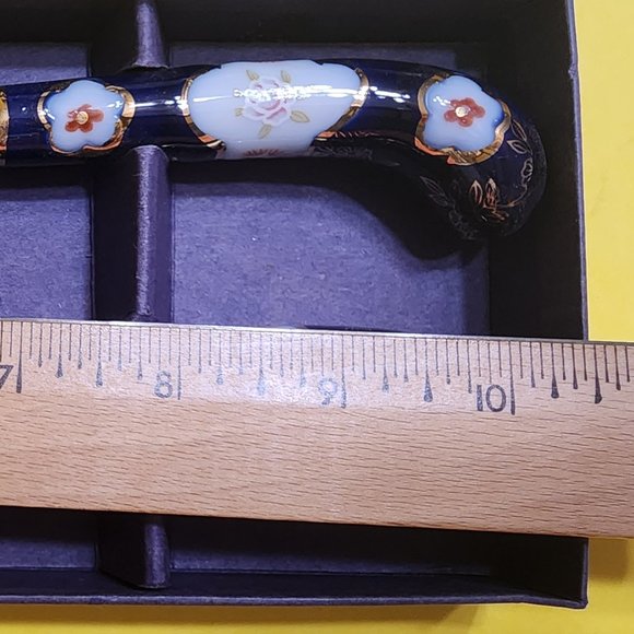 2-piece Vintage servers with ceramic handles - never used, Prill Sheffield Eng - Picture 5 of 8